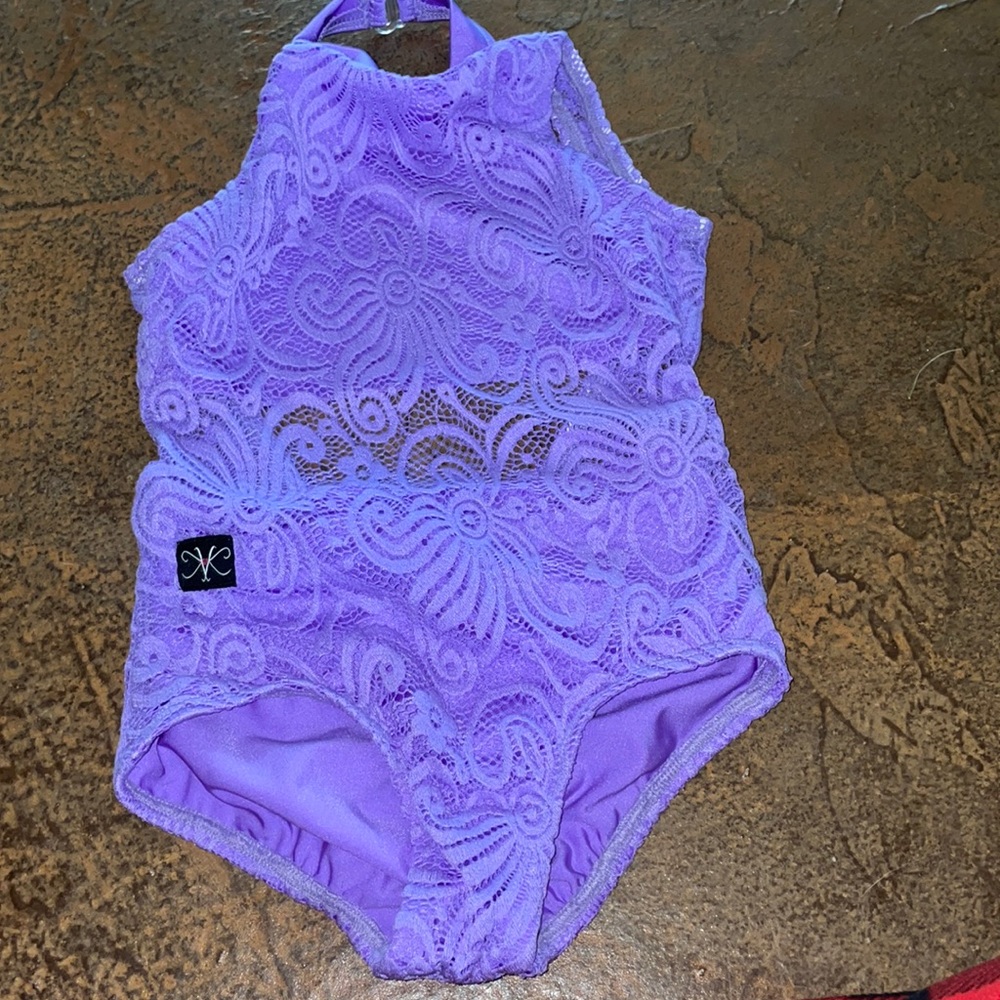 lavender kandi kouture leotard | child L